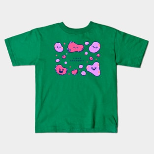 Cute Virus And bacteria Cartoon Kids T-Shirt